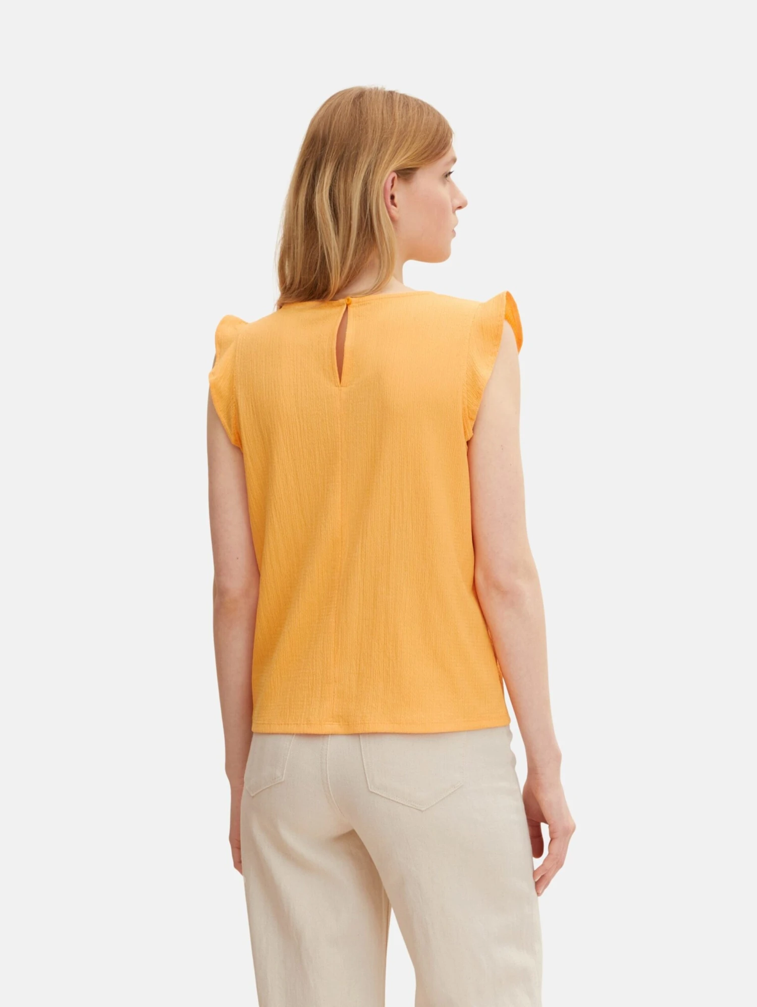 Tom Tailor Blouse Tops Blouse Dames Oranje 3 Tom Tailor Blouse Tops Blouse Dames Oranje - Afbeelding 3
