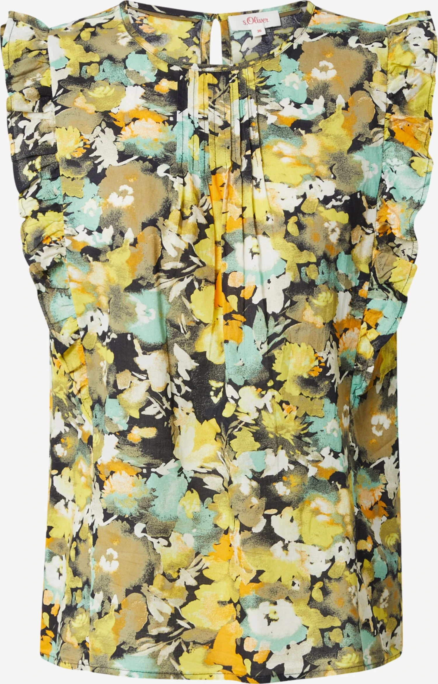 S.Oliver Blouse Tops Blouse Dames Kaki / Riet 1 S.Oliver Blouse Tops Blouse Dames Kaki / Riet