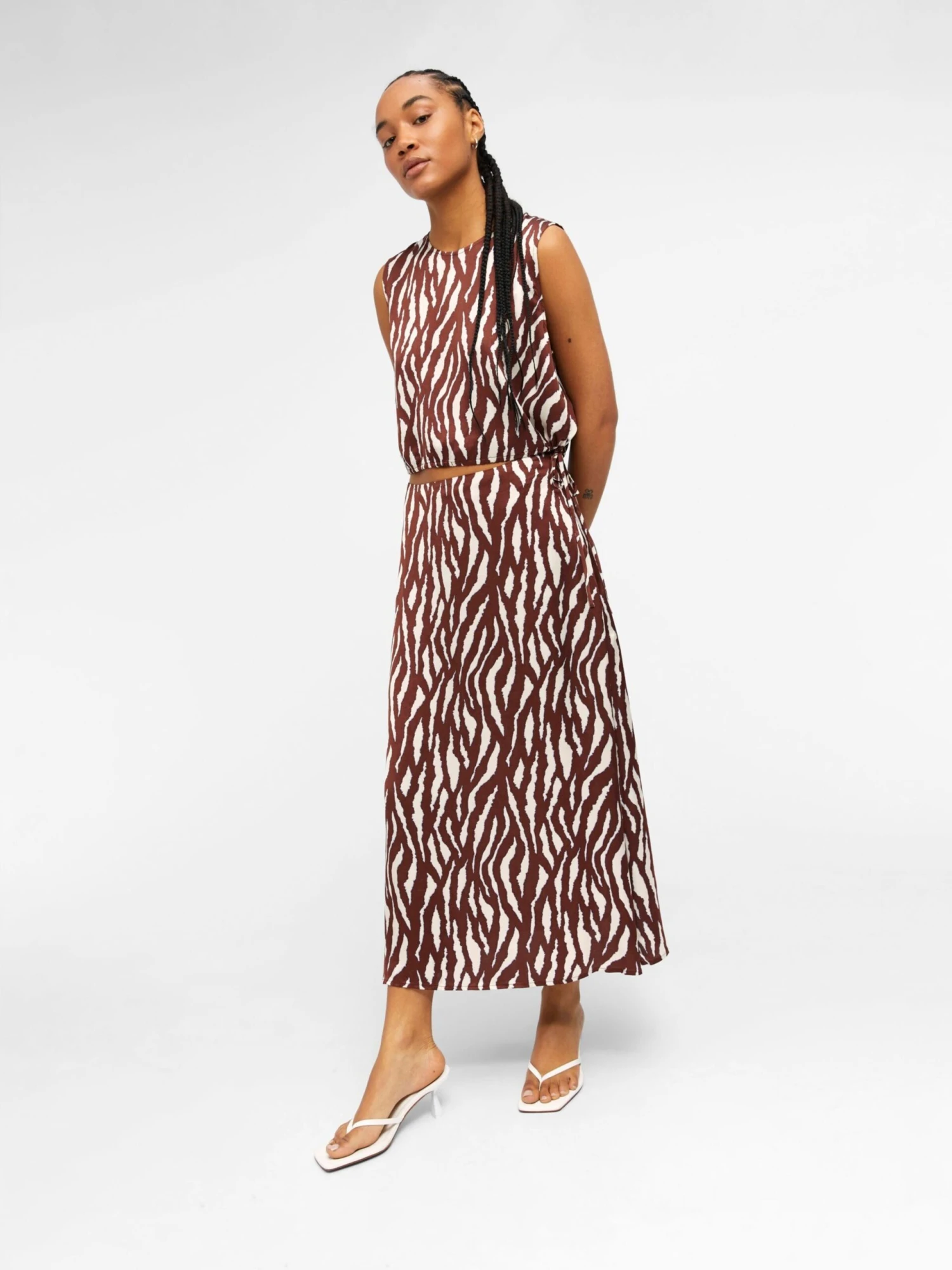 Object Tanktops Top Dames Bruin 5 Object Tanktops Top Dames Bruin - Afbeelding 5