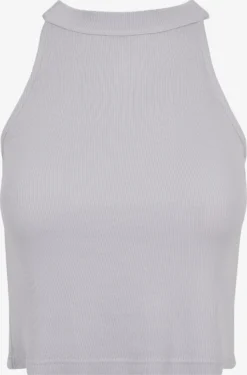 URBAN CLASSICS Crop Tops Top Dames Grijs