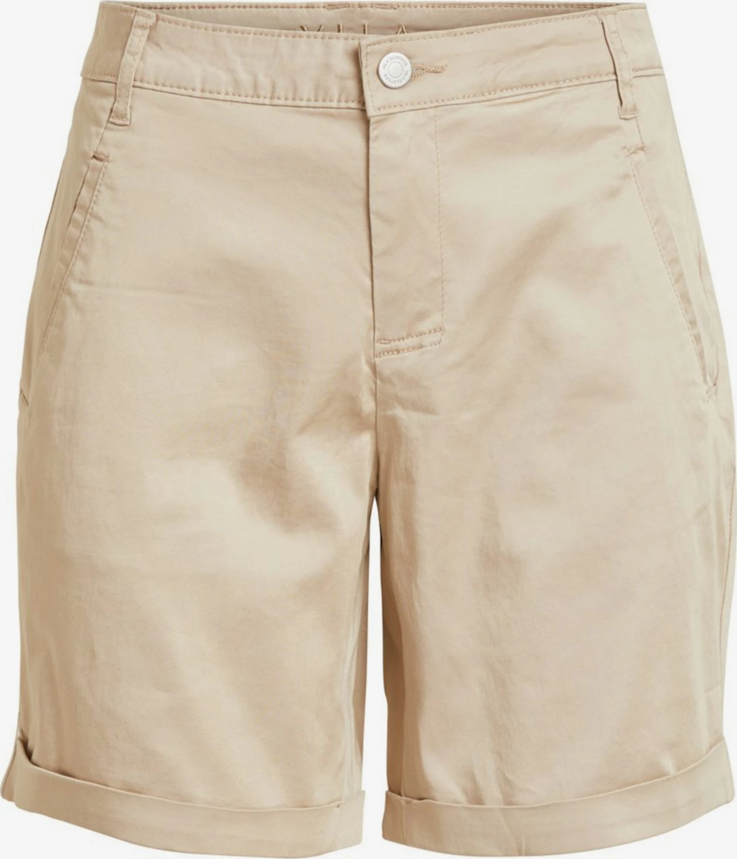 Vila Shorts Regular Broek Dames Beige 1 Vila Shorts Regular Broek Dames Beige