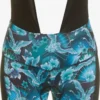 Ulla Popken Shorts Slimfit Broek Dames Blauw / Lichtblauw / Zwart
