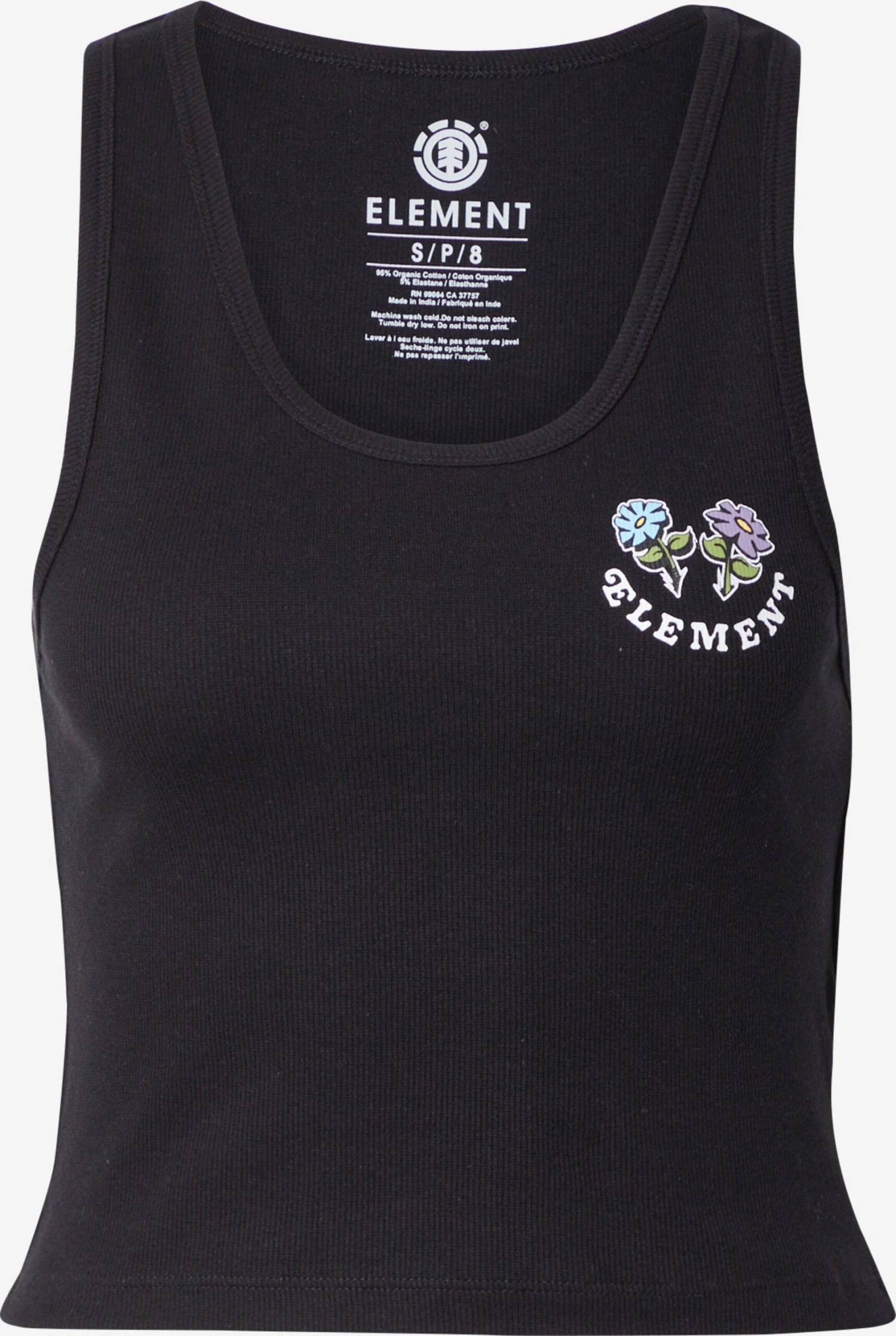 Element Tanktops Top Smile Dames Zwart 1 Element Tanktops Top Smile Dames Zwart