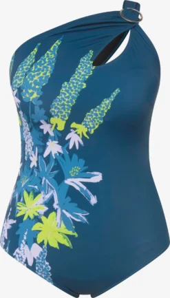 Ulla Popken Grote Cups Badpak Dames Donkerblauw