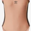 Adidas Originals Grote Cups Bustier Badpak ADICOL Dames Lichtbruin