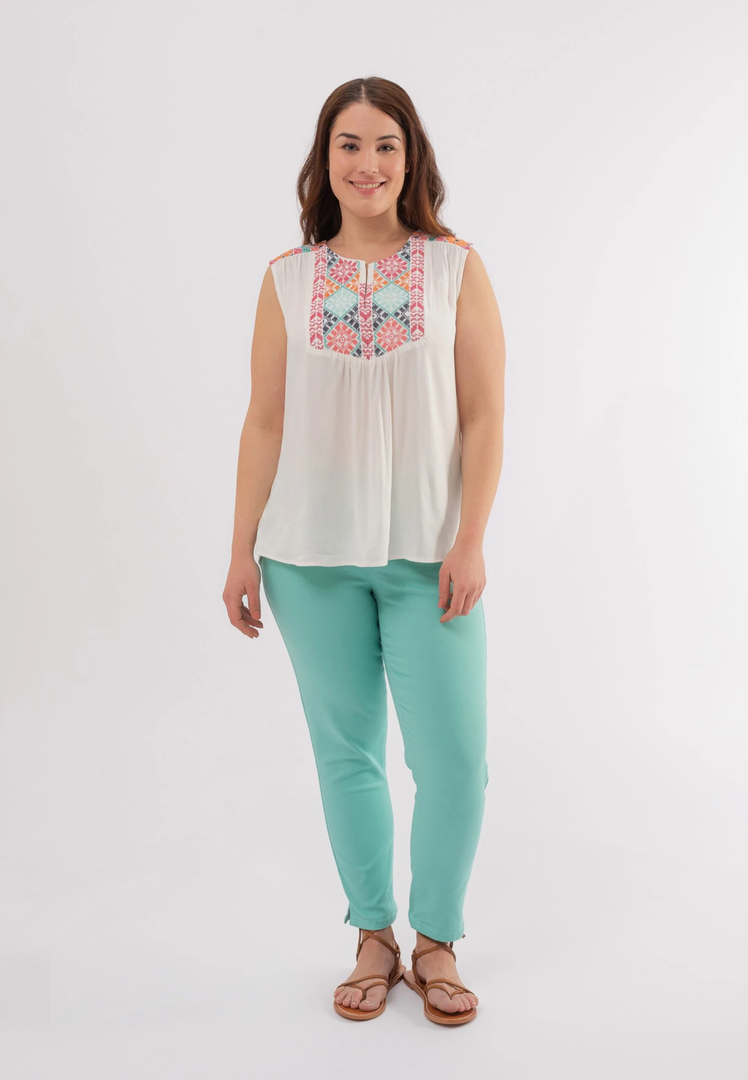 October Blouse Tops Tuniek Dames Wit 4 October Blouse Tops Tuniek Dames Wit - Afbeelding 4