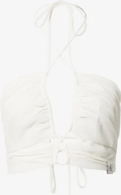 Calvin Klein Jeans Crop Tops Top Dames Offwhite