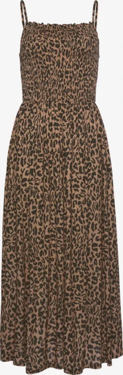 Buffalo Midi Jurken Jurk Dames Bruin / Lichtbruin