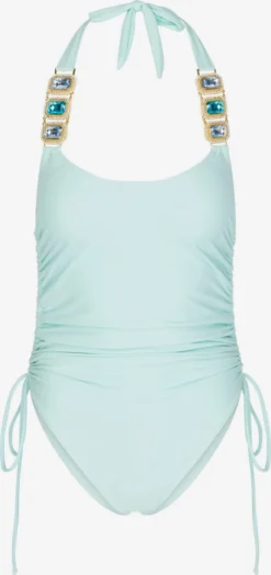 Halter Badpakken Badpak Dames Pastelblauw