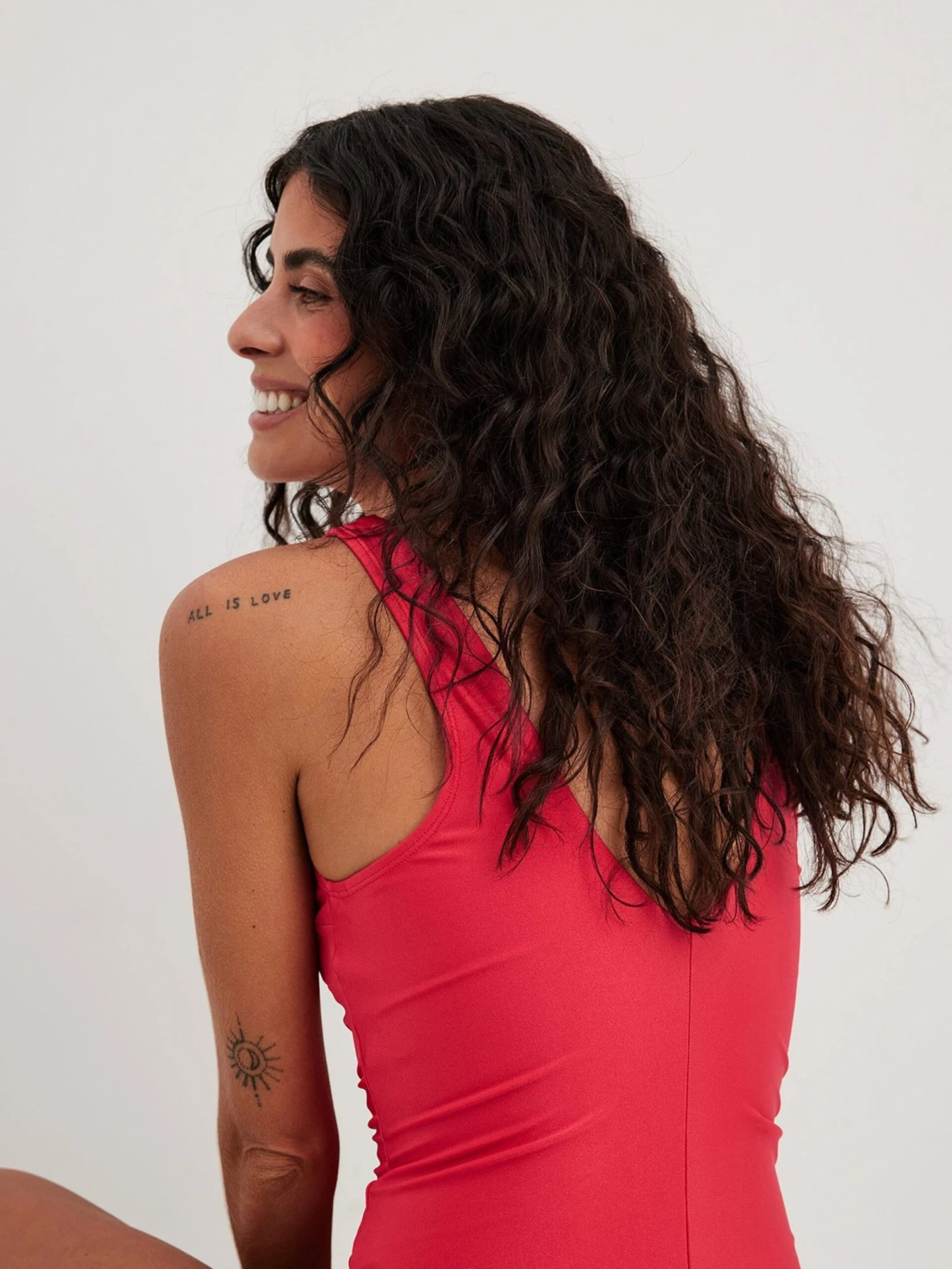 NA-KD Badpakken Zonder Beugel Bustier Badpak Dames Watermeloen Rood 2 NA-KD Badpakken Zonder Beugel Bustier Badpak Dames Watermeloen Rood - Afbeelding 2