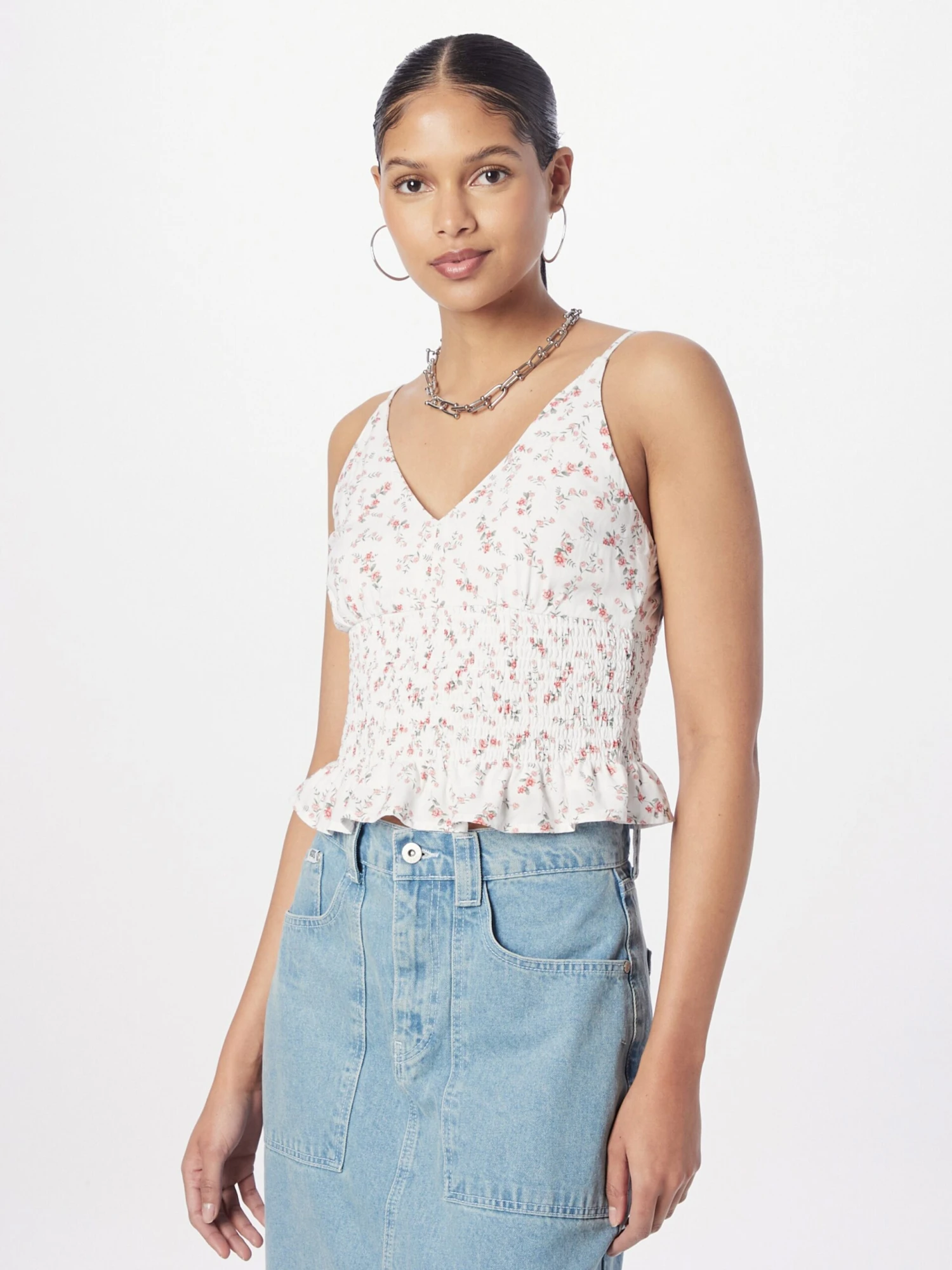 Hollister Blouse Tops Blouse EMEA Dames Wit 3 Hollister Blouse Tops Blouse EMEA Dames Wit - Afbeelding 3