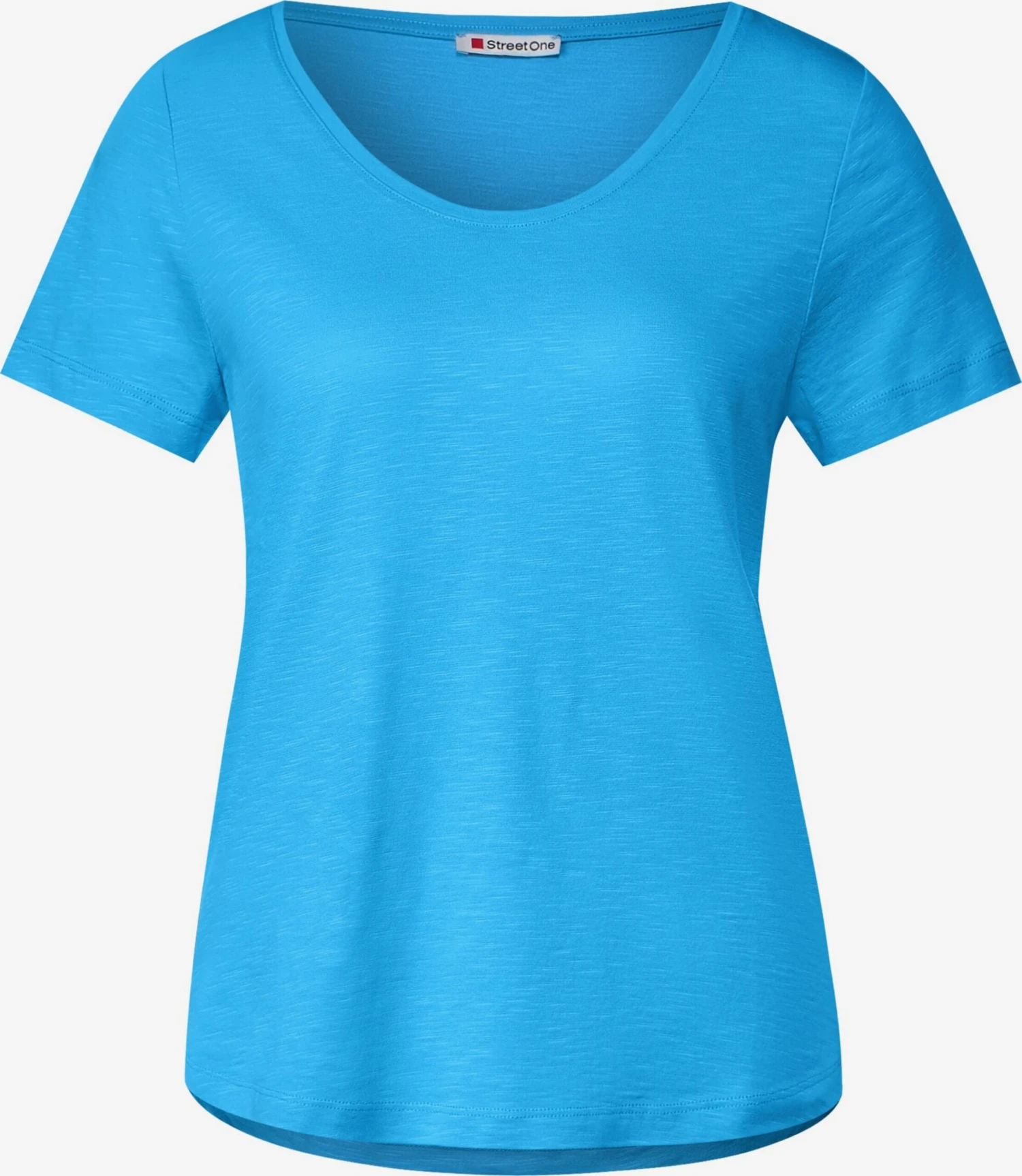 STREET ONE T-shirts Shirt Dames Blauw Gemêleerd 1 STREET ONE T-shirts Shirt Dames Blauw Gemêleerd