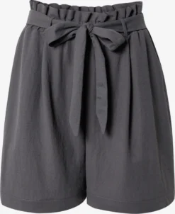 ESPRIT Shorts Loosefit Bandplooibroek Dames Antraciet