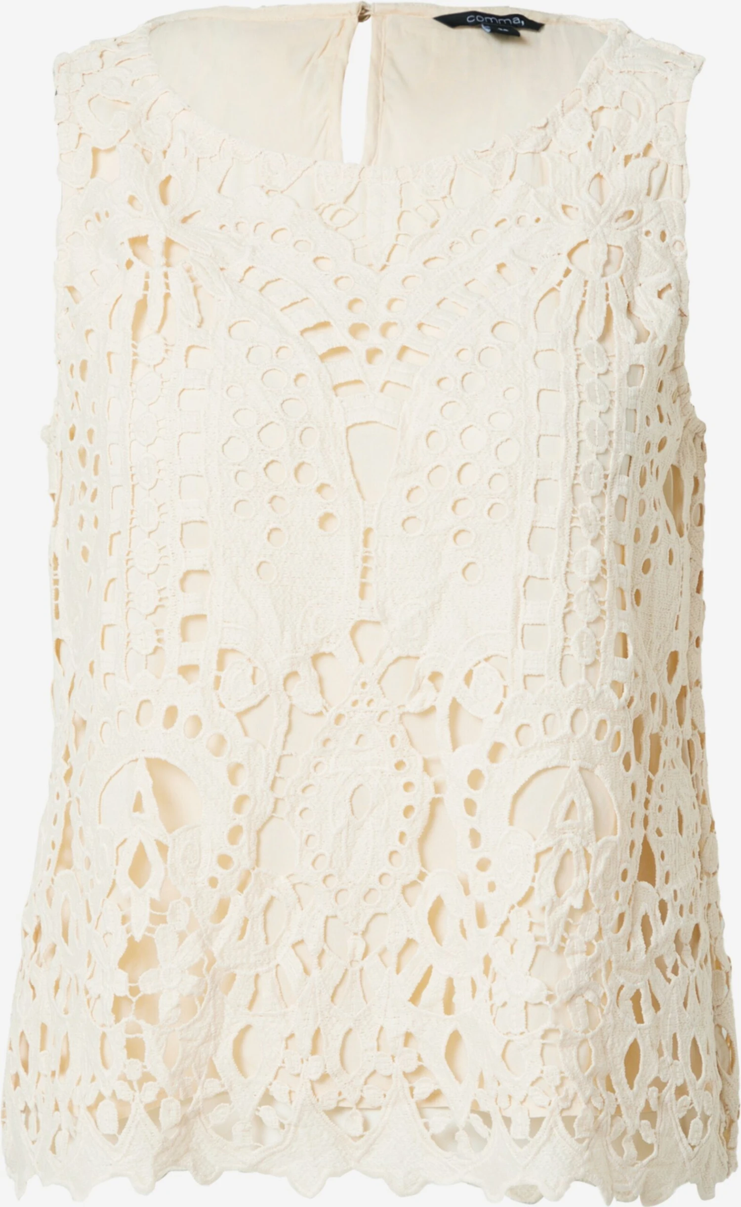 Comma Blouse Tops Blouse Dames Crème 1 Comma Blouse Tops Blouse Dames Crème