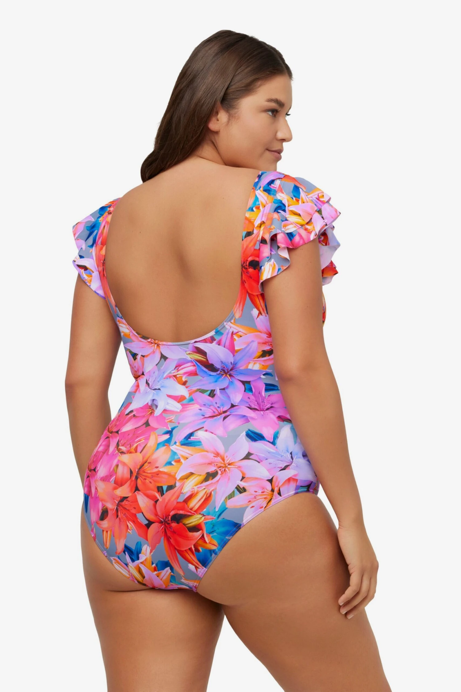 Ulla Popken Grote Cups Badpak Dames Gemengde Kleuren 4 Ulla Popken Grote Cups Badpak Dames Gemengde Kleuren - Afbeelding 4