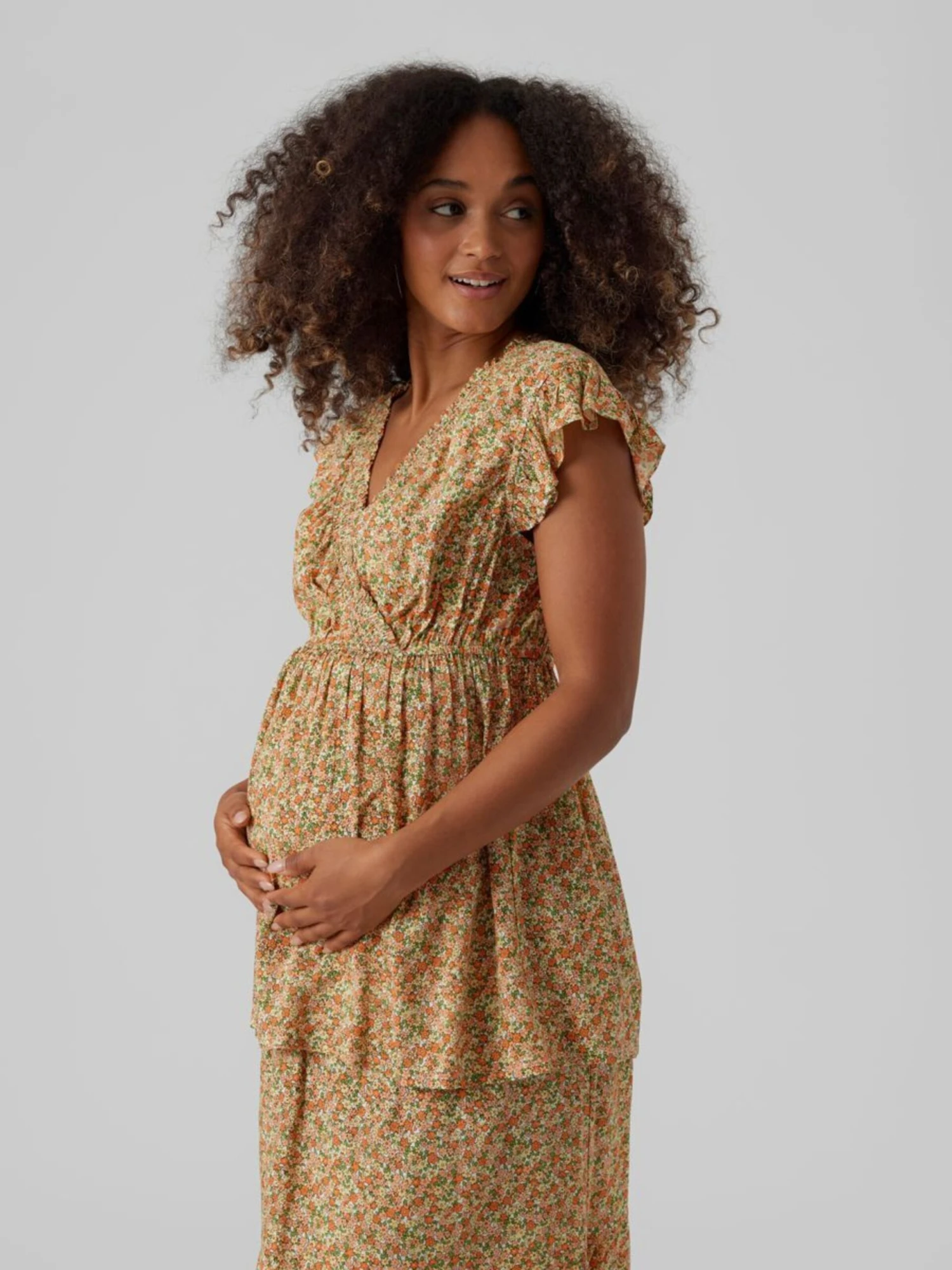 Mamalicious Blouse Tops Blouse Hattie Tess Dames Zalm Roze 2 Mamalicious Blouse Tops Blouse Hattie Tess Dames Zalm Roze - Afbeelding 2