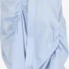 Blouse Tops Blouse Shirred Dames Blauw