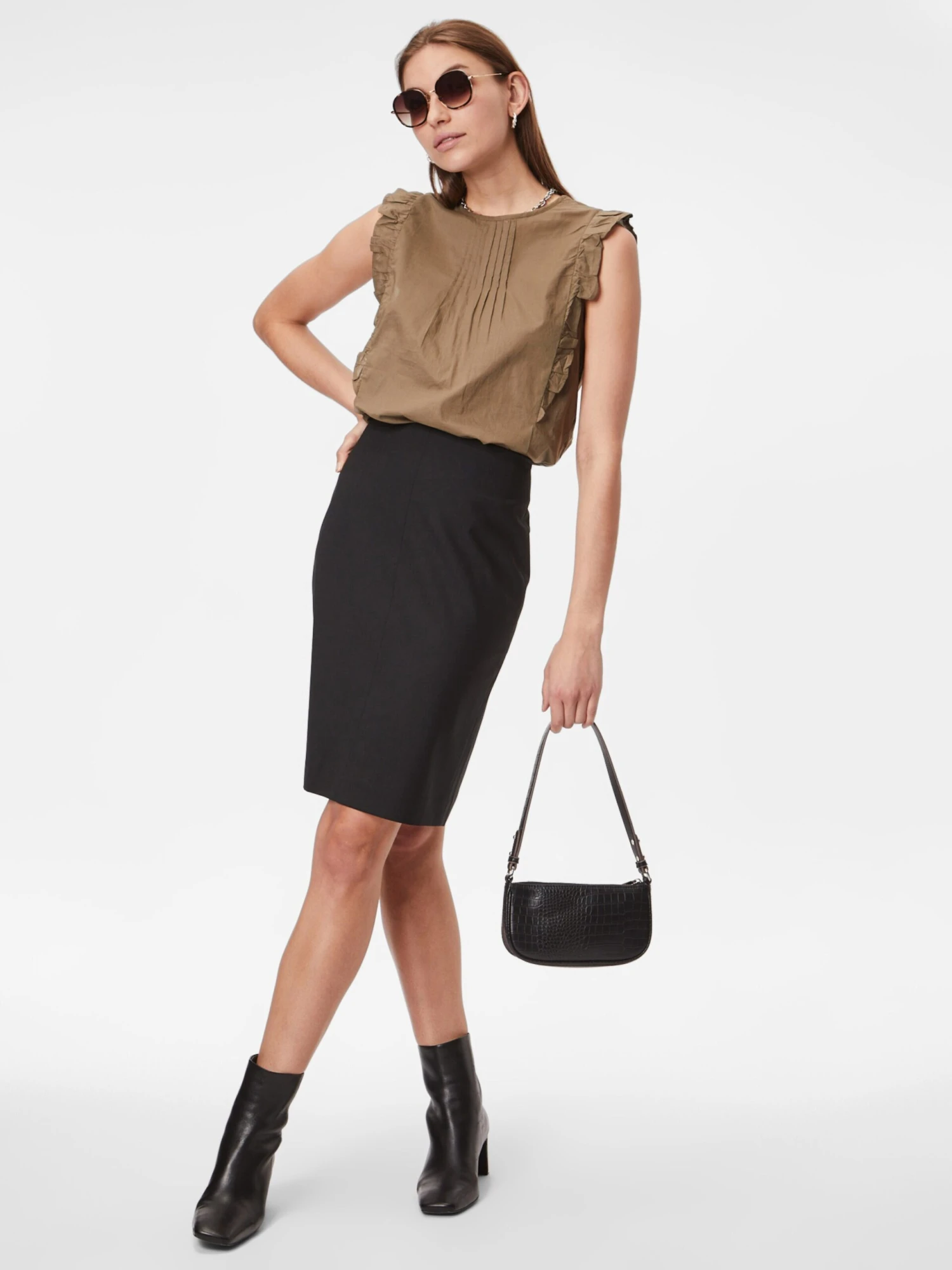 S.Oliver Blouse Tops Blouse Dames Olijfgroen 4 S.Oliver Blouse Tops Blouse Dames Olijfgroen - Afbeelding 4