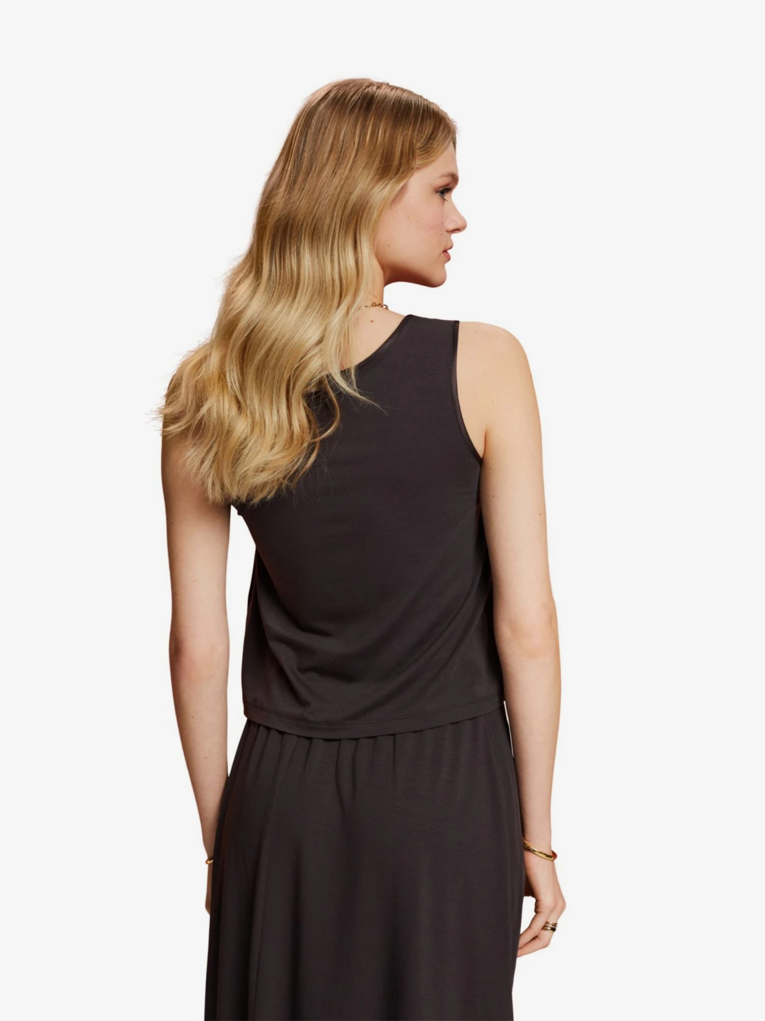 ESPRIT Blouse Tops Blouse Dames Antraciet 3 ESPRIT Blouse Tops Blouse Dames Antraciet - Afbeelding 3