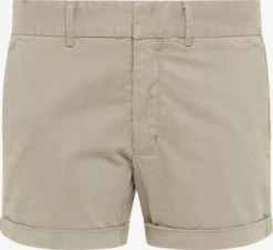 DreiMaster Vintage Shorts Slimfit Broek Dames Kaki