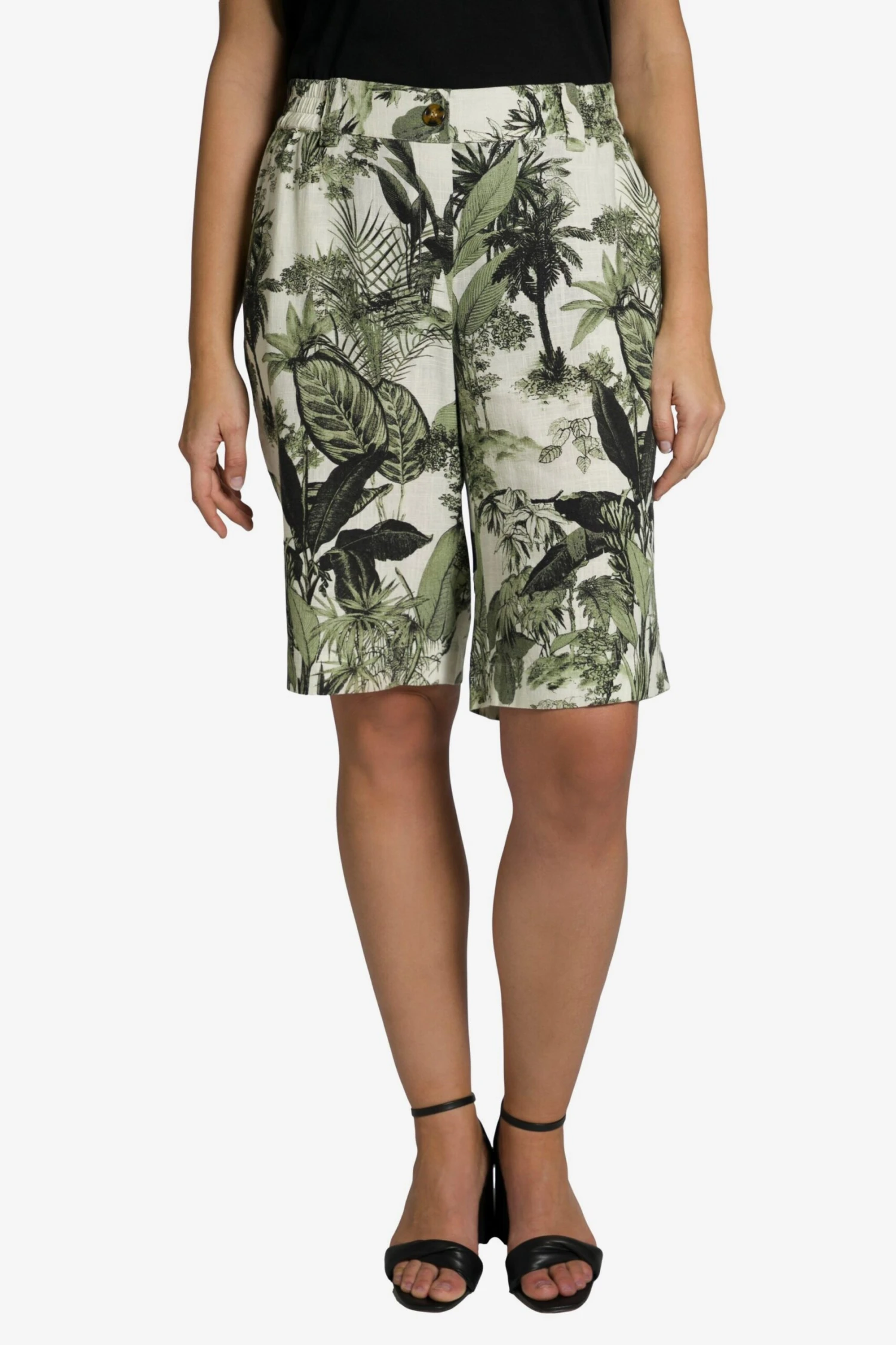 Ulla Popken Shorts Regular Broek Mary Dames Offwhite 3 Ulla Popken Shorts Regular Broek Mary Dames Offwhite - Afbeelding 3