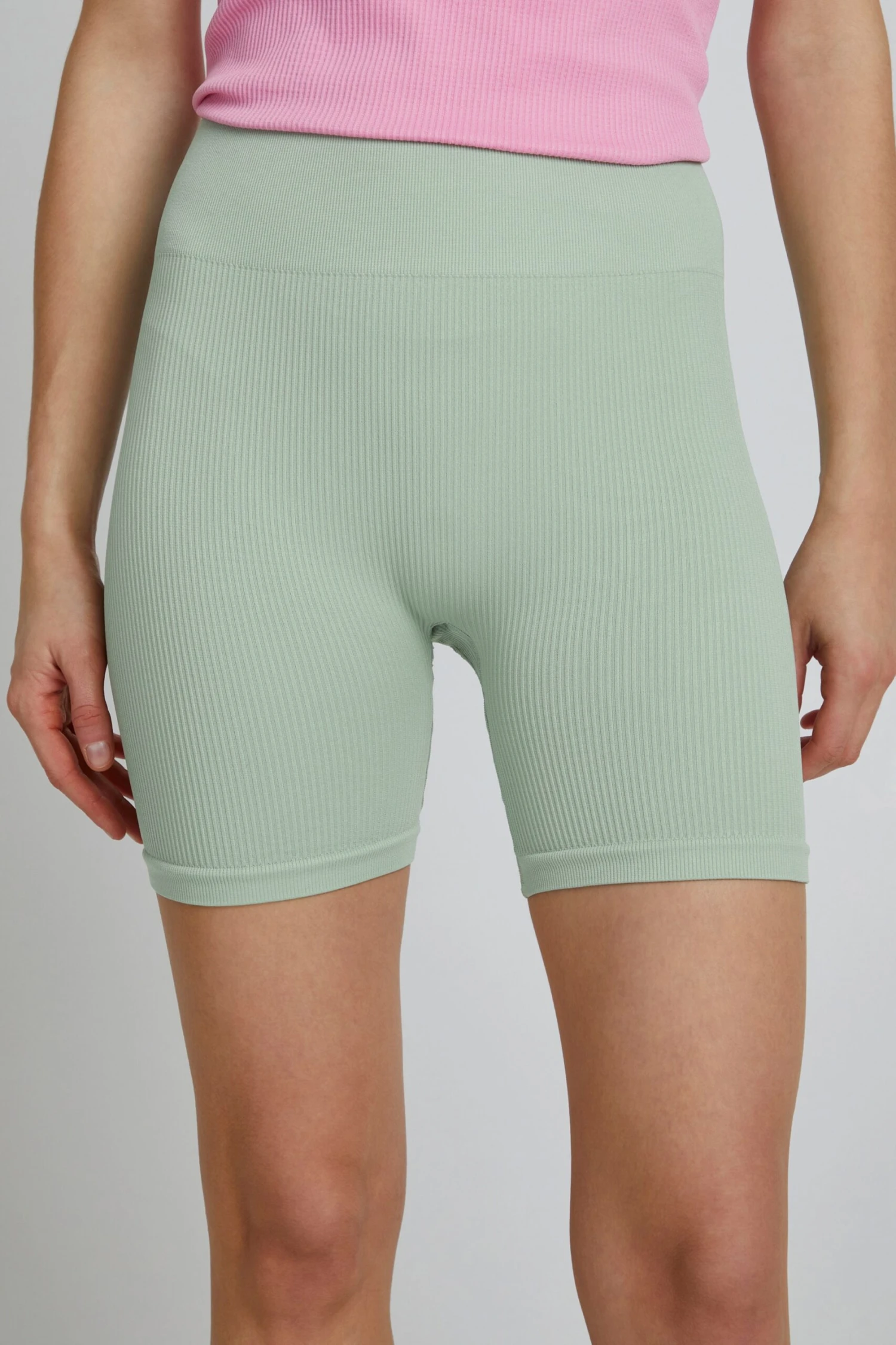 Shorts Slimfit Broek Dames Groen 5 Shorts Slimfit Broek Dames Groen - Afbeelding 5