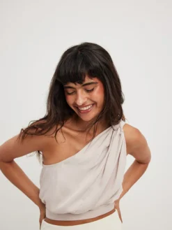 NA-KD Blouse Tops Blouse Dames Zilver