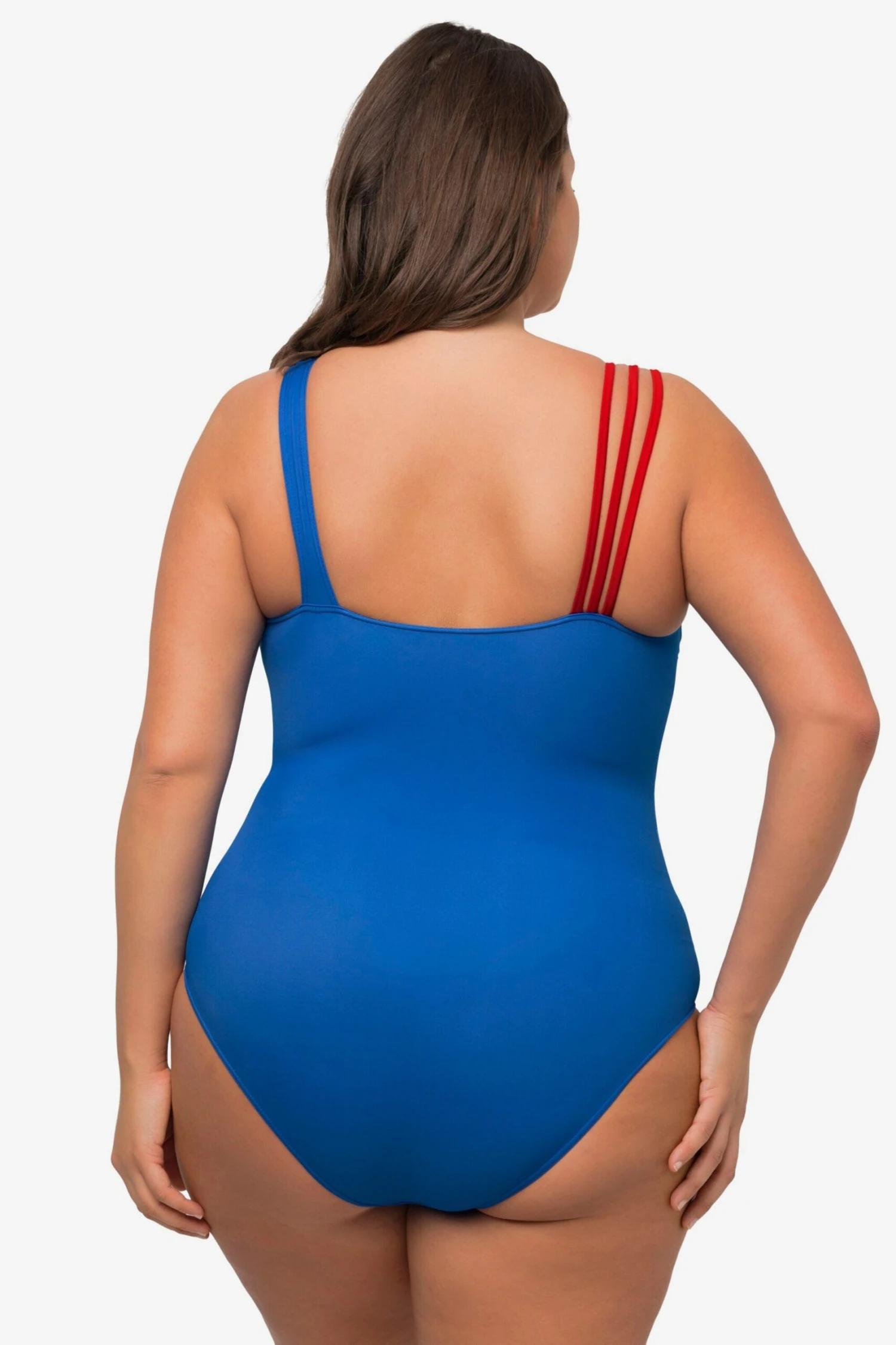 Ulla Popken Grote Cups Badpak Dames Blauw 4 Ulla Popken Grote Cups Badpak Dames Blauw - Afbeelding 4