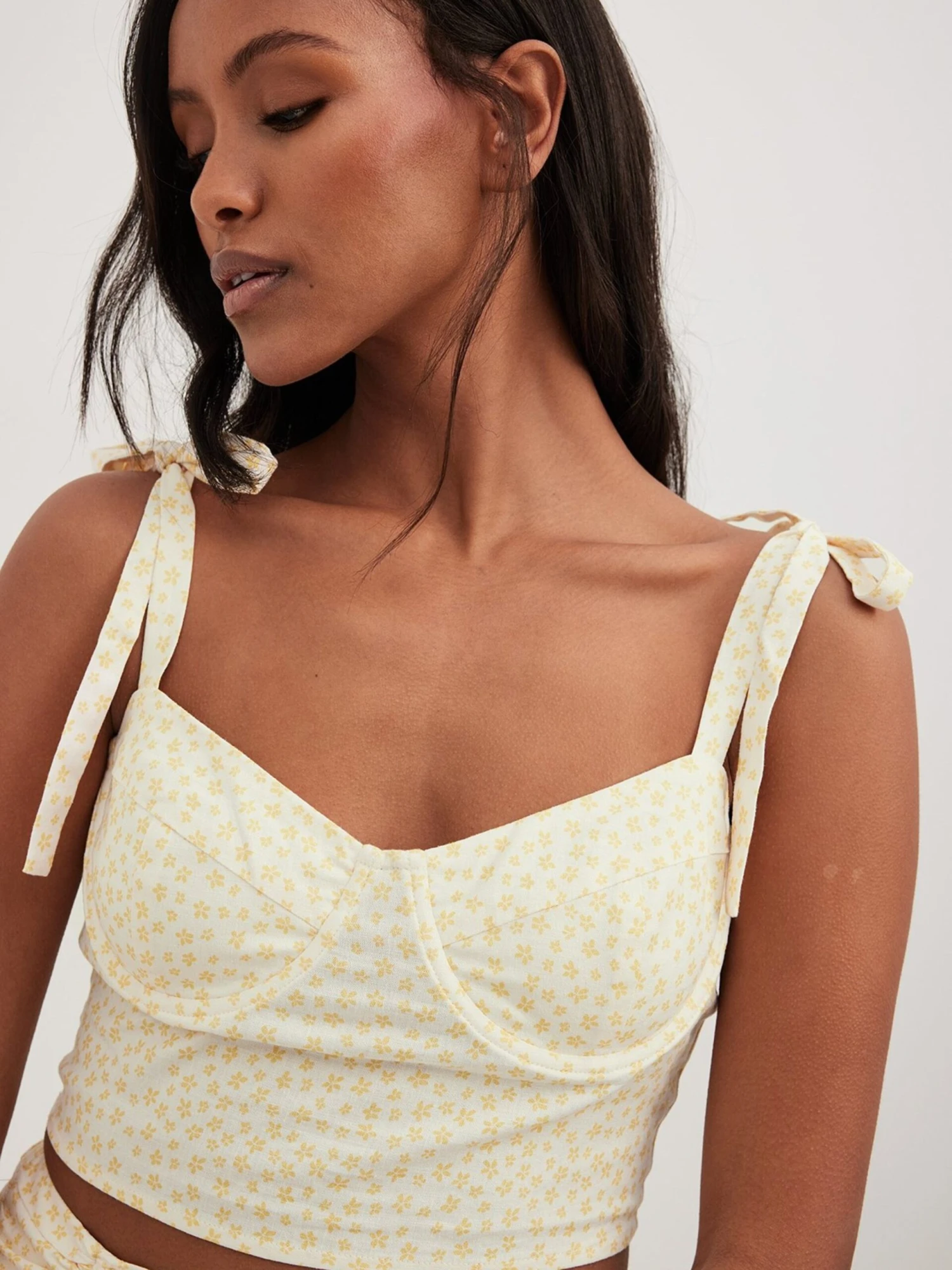 NA-KD Tanktops Top Dames Geel 1 NA-KD Tanktops Top Dames Geel