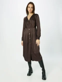 Midi Jurken Jurk CASSANDRA Dames Donkerbruin -NA-KD Winkel 468d79bd8be432cc4ddc941123a175b0 scaled