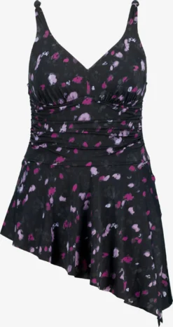 Ulla Popken Grote Cups Triangel Badpakjurk Dames Zwart