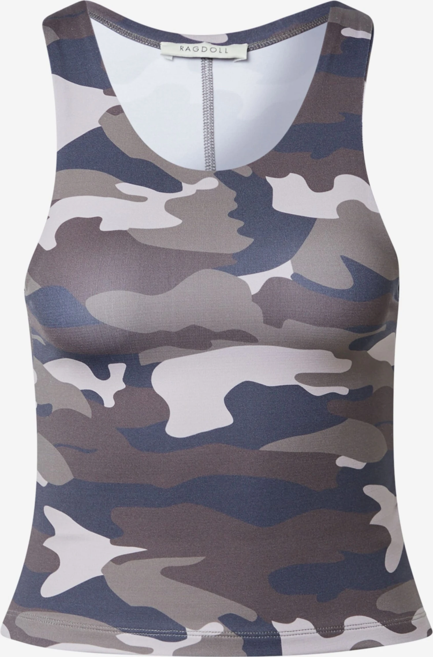 Crop Tops Top Dames Lichtgrijs / Donkergrijs 1 Crop Tops Top Dames Lichtgrijs / Donkergrijs