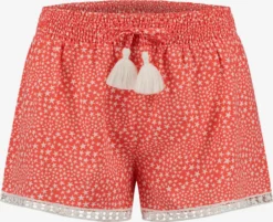 Shiwi Shorts Regular Broek Dames Donkeroranje