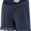 Mamalicious Shorts Regular Broek Maya Dames Donkerblauw