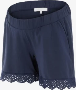 Mamalicious Shorts Regular Broek Maya Dames Donkerblauw