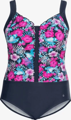 Sheego Grote Cups T-shirt Bh Badpak Dames Navy / Lichtblauw