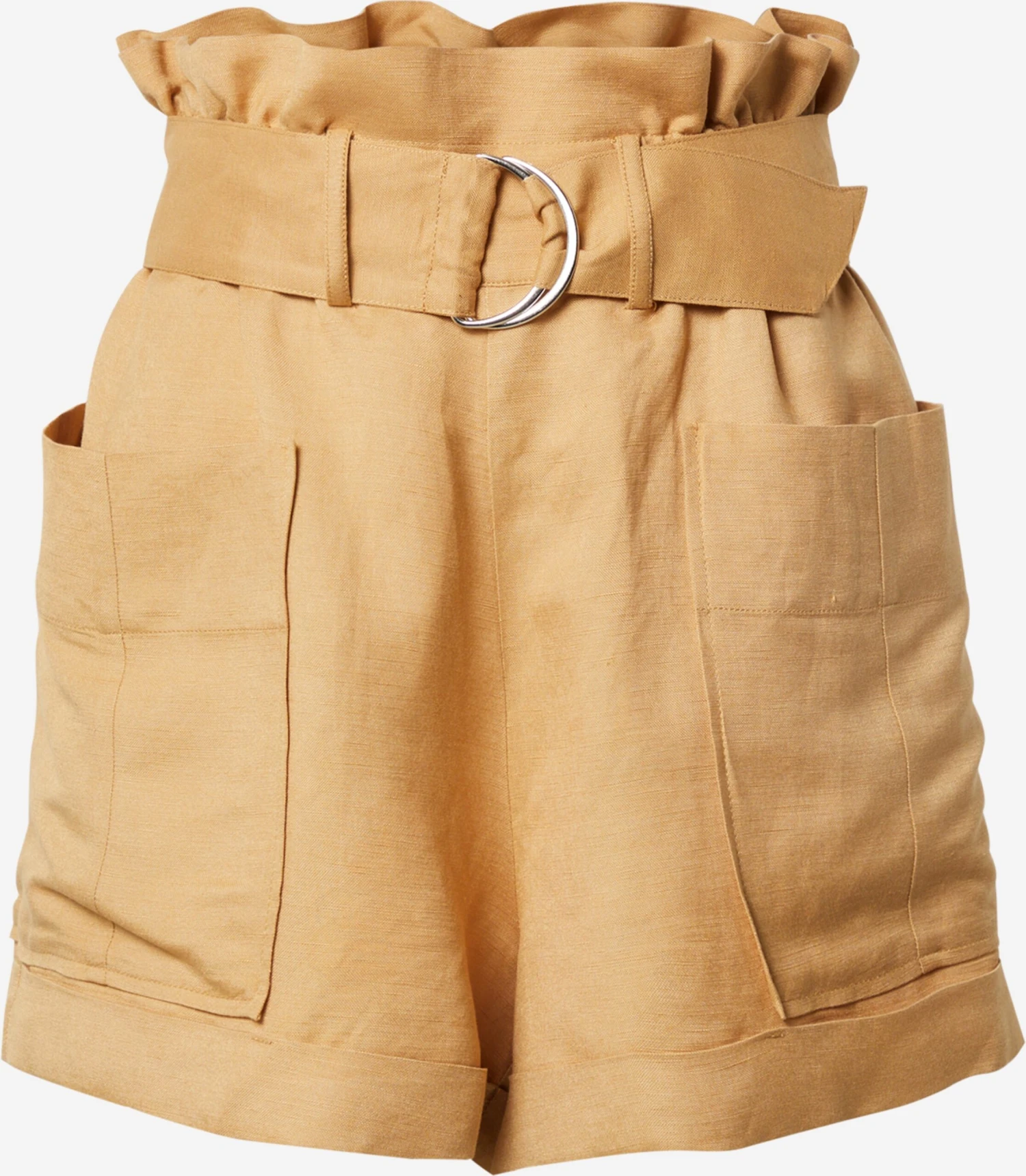 EDITED Shorts Wide Leg Bandplooibroek Miley Dames Curry 1 EDITED Shorts Wide Leg Bandplooibroek Miley Dames Curry