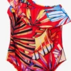Desigual Badpakken Zonder Beugel Bustier Badpak Dames Knalrood