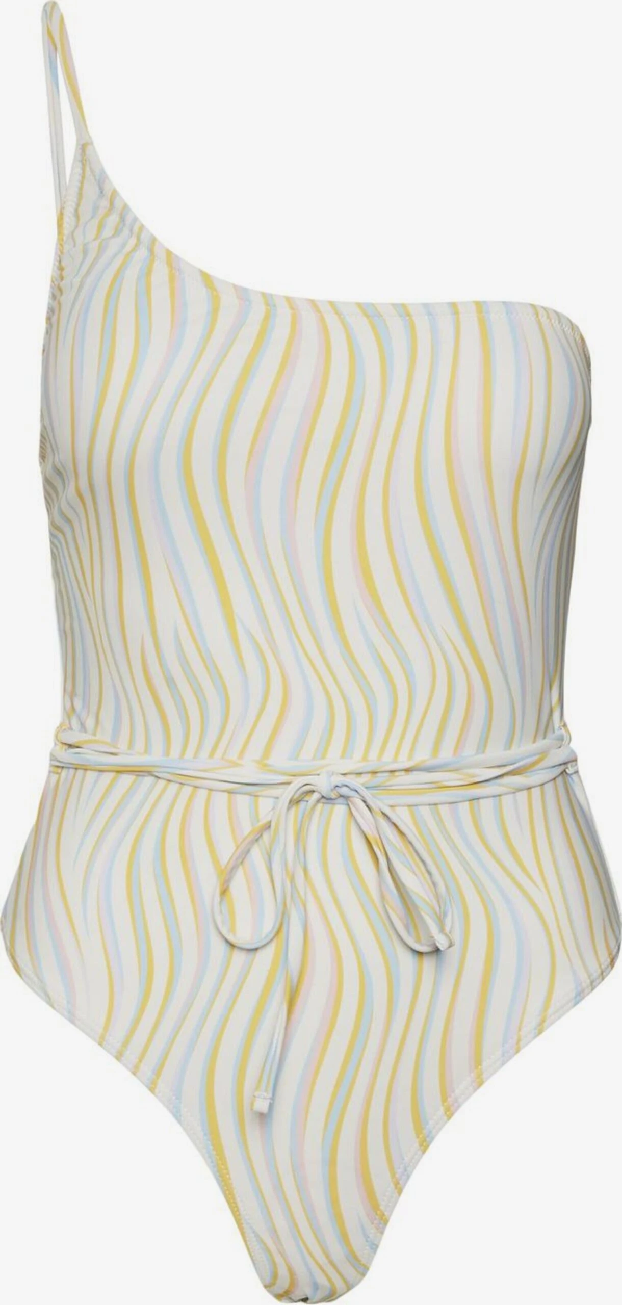 Noisy May Grote Cups Badpak Dames Lichtblauw / Geel 1 Noisy May Grote Cups Badpak Dames Lichtblauw / Geel