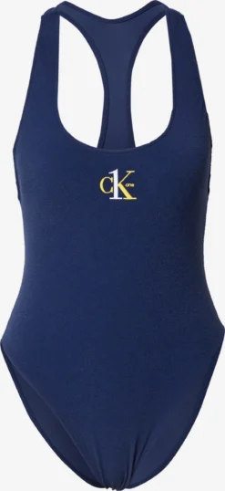 Calvin Klein Swimwear Grote Cups Badpak Dames Donkerblauw