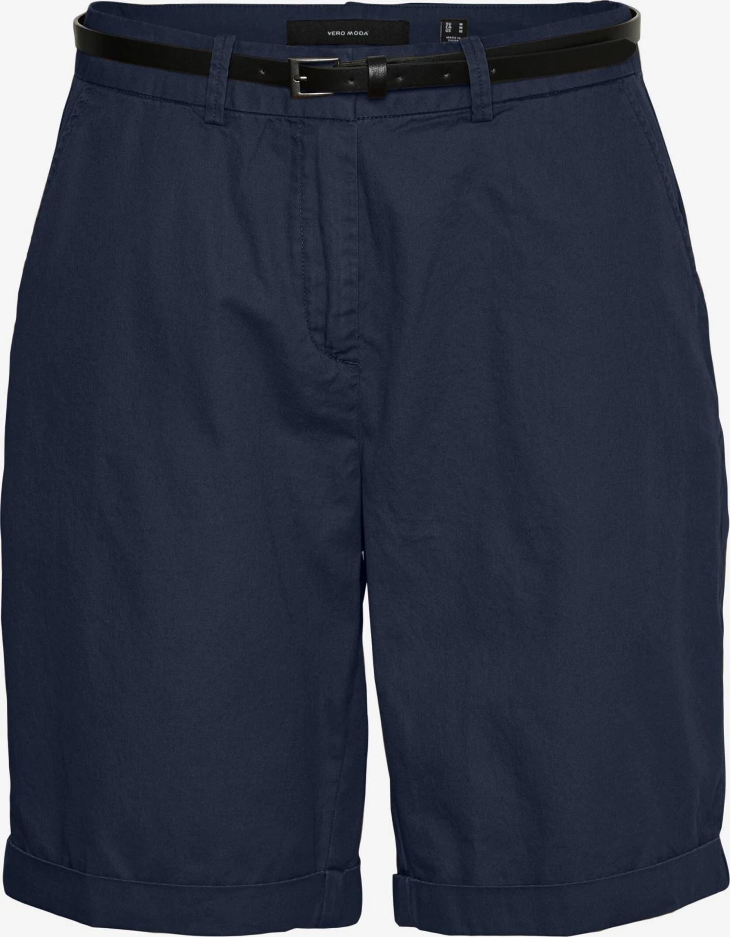 Vero Moda Shorts Regular Chino Flashino Dames Navy 1 Vero Moda Shorts Regular Chino Flashino Dames Navy