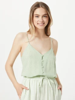 Blouse Tops Blouse Shell Dames Lichtgroen 7 Blouse Tops Blouse Shell Dames Lichtgroen -NA-KD Winkel 659a7cf6e3df7574f1e7e03a4aec03ac scaled