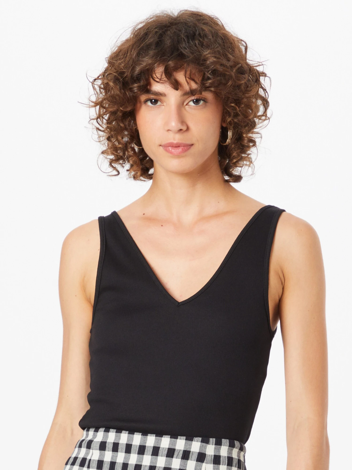 WEEKDAY Tanktops Top Dames Zwart / Wit 3 WEEKDAY Tanktops Top Dames Zwart / Wit - Afbeelding 3