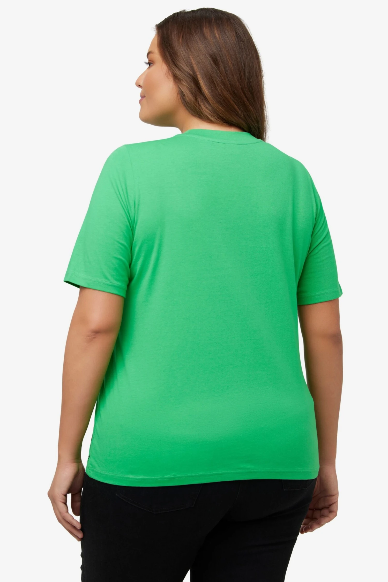Ulla Popken T-shirts Shirt Dames Grasgroen 3 Ulla Popken T-shirts Shirt Dames Grasgroen - Afbeelding 3