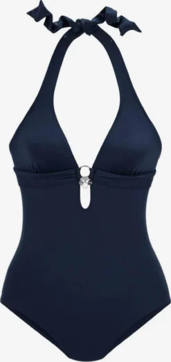 S.Oliver Halter Badpakken Triangel Badpak Tonia Dames Blauw