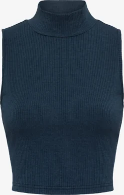 Crop Tops Top Dames Donkerblauw