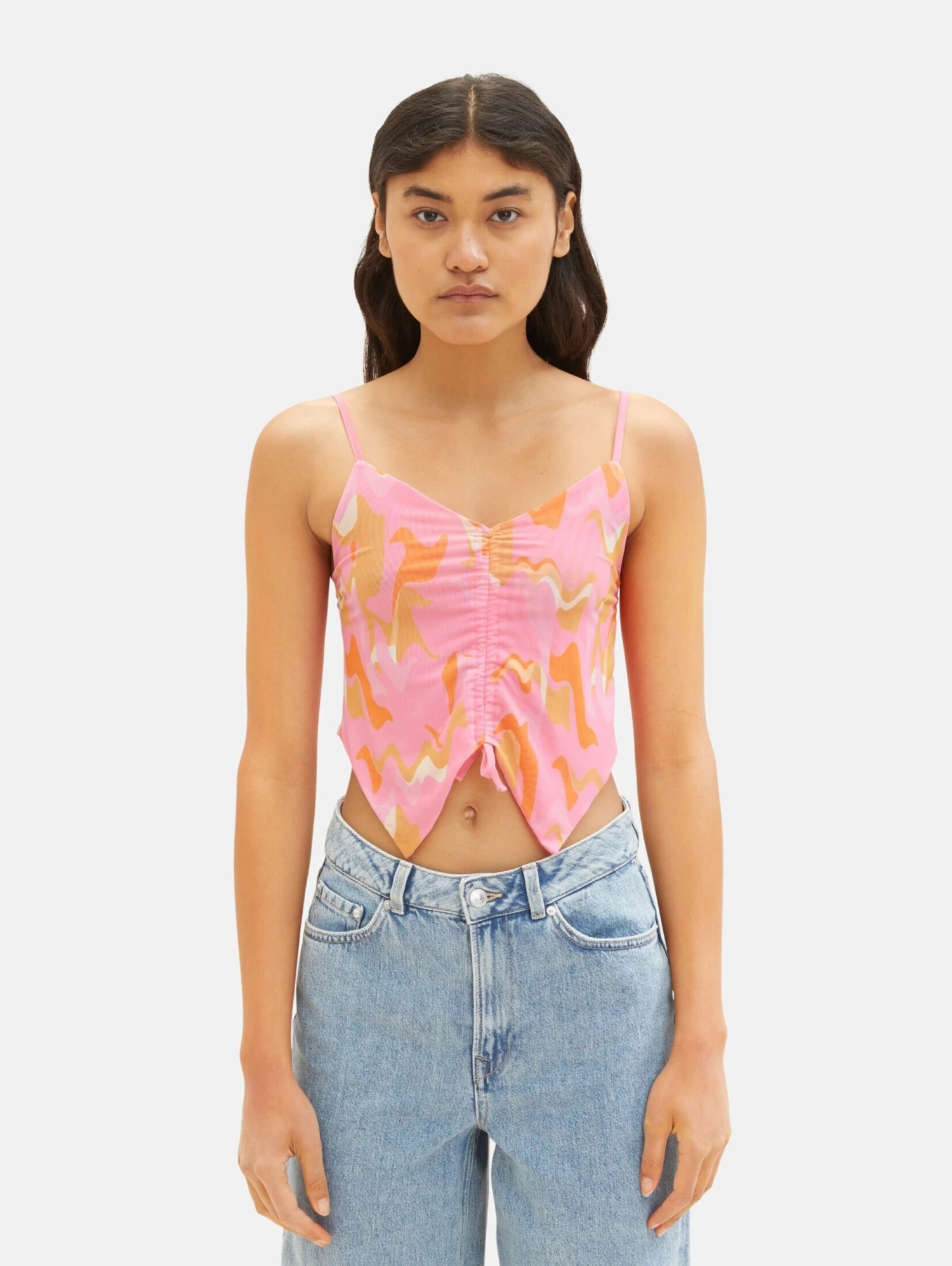 TOM TAILOR Denim Crop Tops Top Dames Lichtroze 2 TOM TAILOR Denim Crop Tops Top Dames Lichtroze - Afbeelding 2