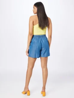 ICHI Shorts Regular Broek Dames Blauw -NA-KD Winkel 72508ae074236f4f4c2d1c8ab2adb9d5 scaled