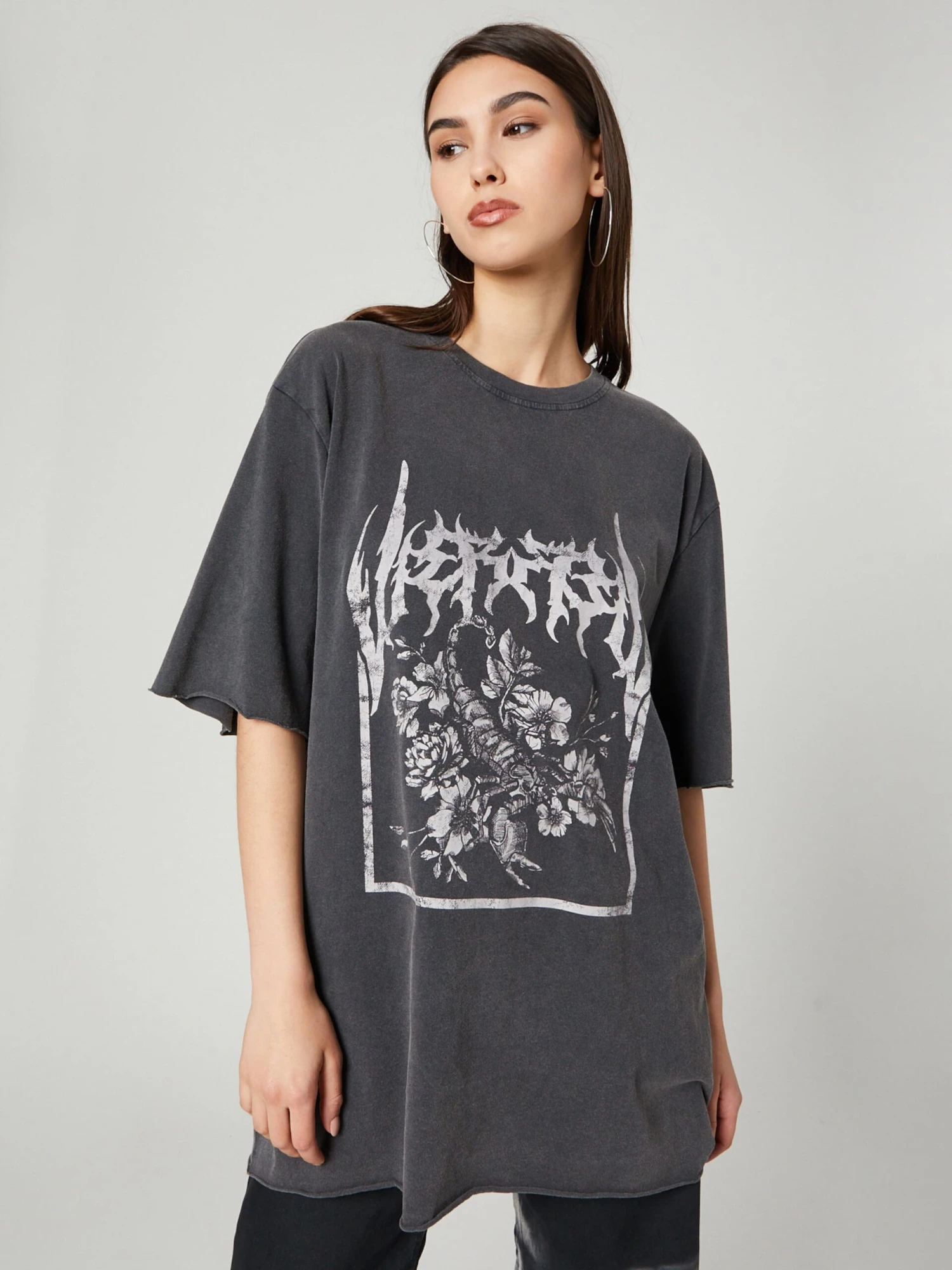 T-shirts Shirt Nilay Dames Grijs 6 T-shirts Shirt Nilay Dames Grijs - Afbeelding 6