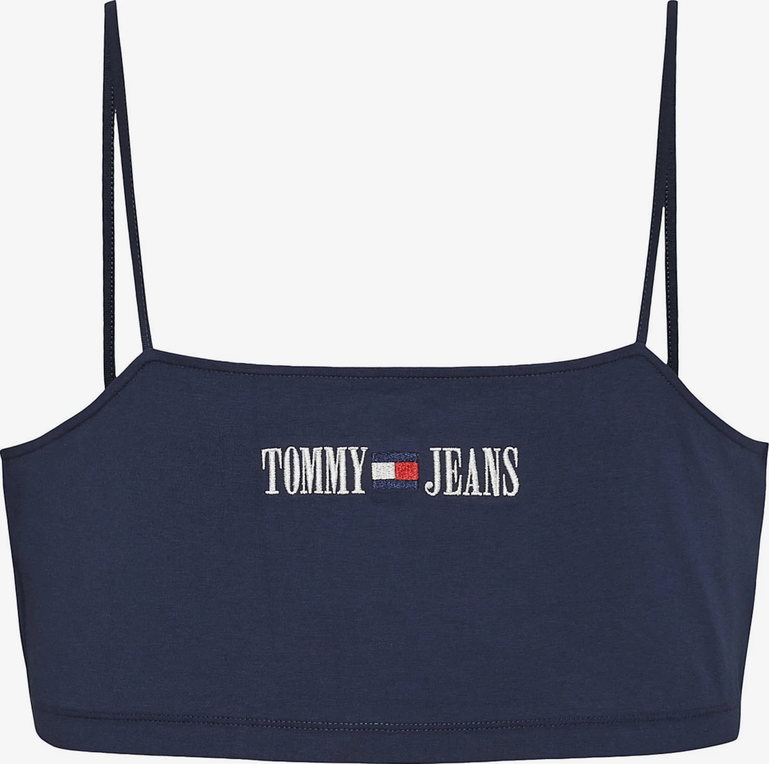 Tommy Jeans Curve Crop Tops Top Dames Navy 1 Tommy Jeans Curve Crop Tops Top Dames Navy
